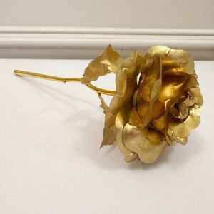 Decorative 24K Gold Rose, Not A Real Rose. Golden Flower